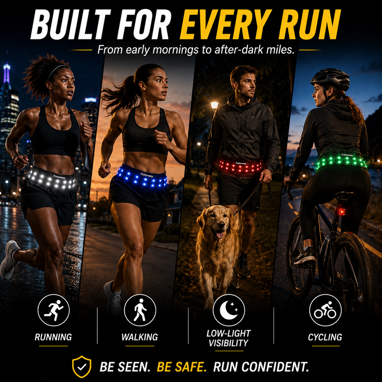 Colorway Led Running Belt