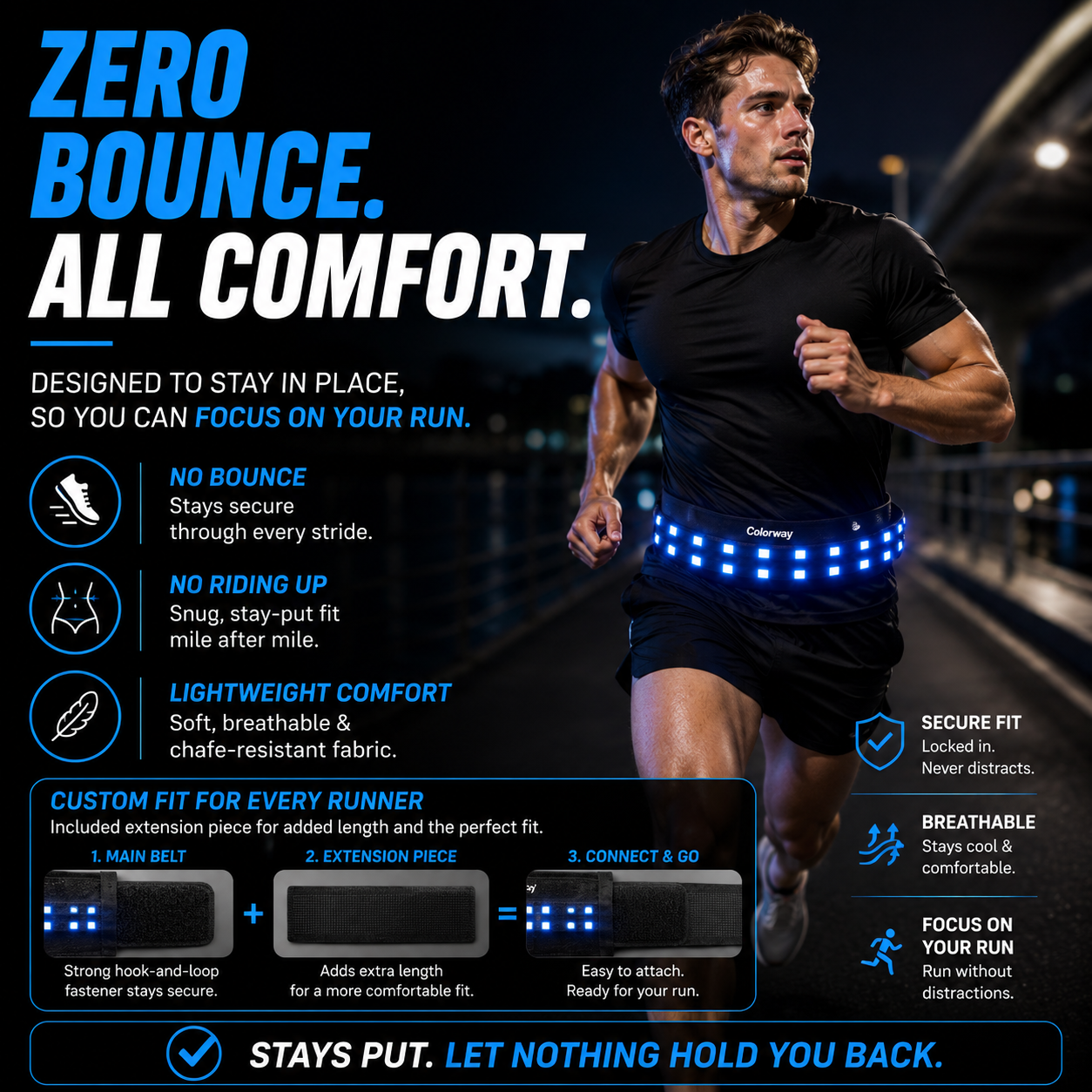 Colorway Led Running Belt